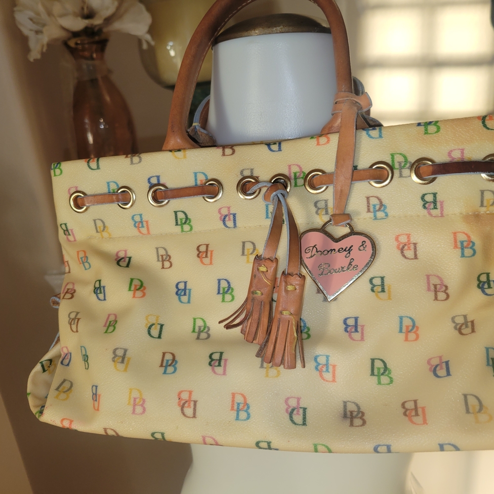 Dooney & Bourke Multicolor Handbag With Brand Charm